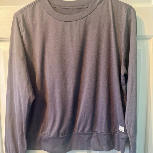 Vuori Women’s Daydream Crew Long Sleeve – Hazel Heather (Muted Purple) – Size Me - Picture 13 of 15